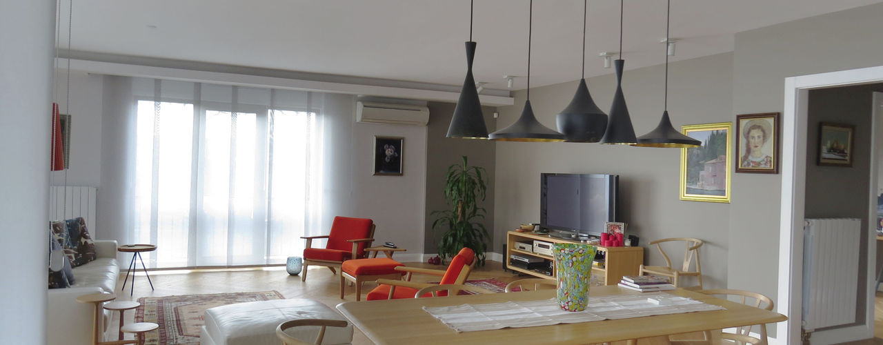 İstanbul Göktürk’te 185 metrekare modern bir daire homify