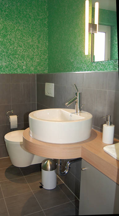 Umbau Wohnung Darmstadt - Bickenbach, Einrichtungsideen Einrichtungsideen Modern bathroom