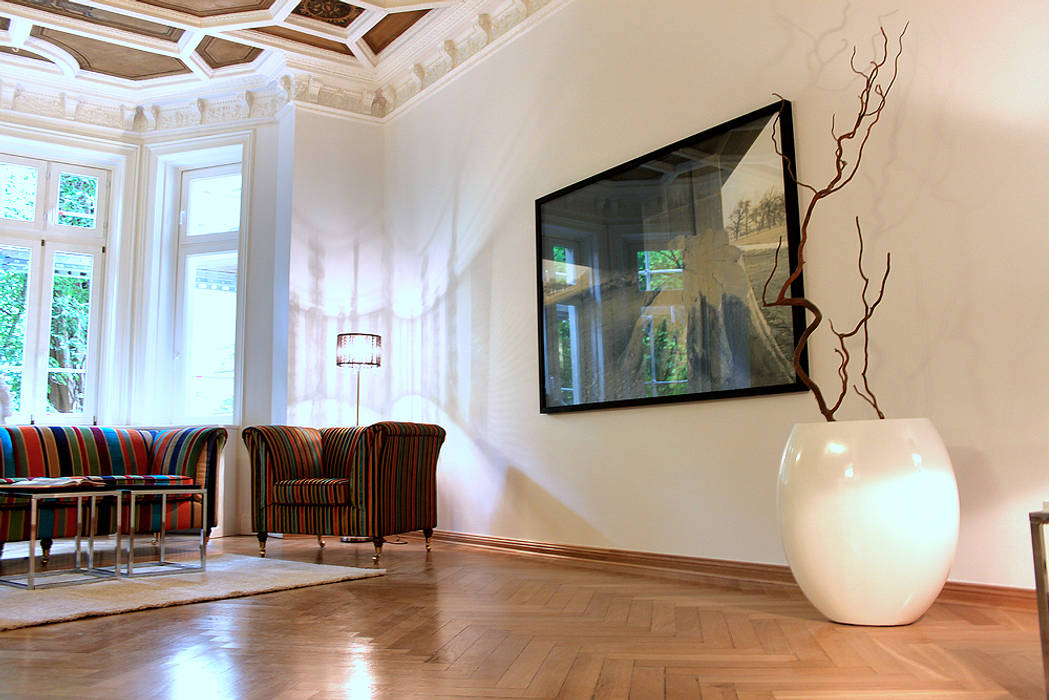 Musterwohnung in san. Altbau-Villa in Leipzig, wohnhelden Home Staging wohnhelden Home Staging Living room