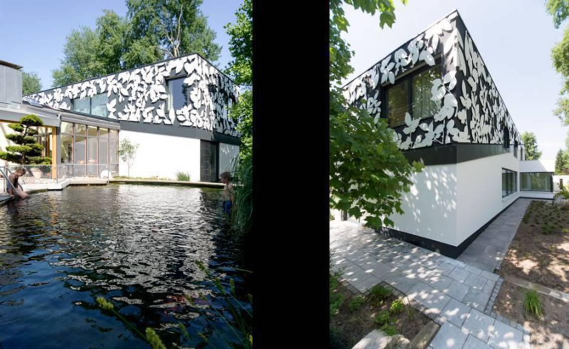 Wohnhauserweiterung D2, [lu:p] Architektur GmbH [lu:p] Architektur GmbH Piletas modernas: Ideas, imágenes y decoración