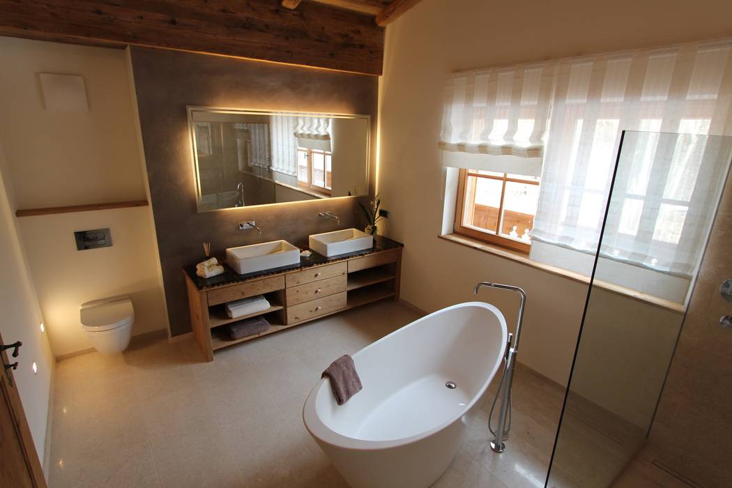 homify Salle de bain rurale