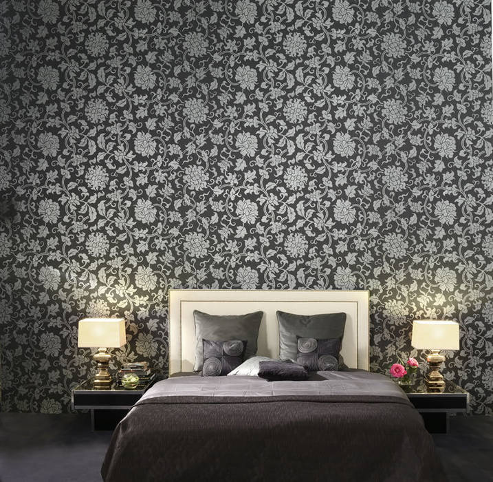 Omexco - Brocades, pro-ambiente e.K pro-ambiente e.K Tường & sàn: thiết kế nội thất · bố trí · Ảnh Wall tattoos