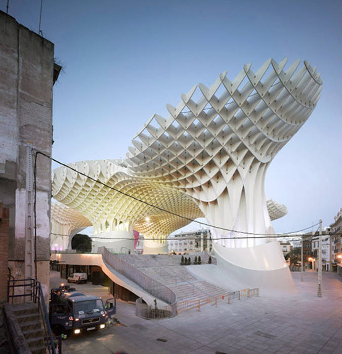 METROPOL PARASOL - Redevelopment of Plaza de la Encarnacion, Seville, Spain, J.MAYER.H J.MAYER.H Espaços comerciais