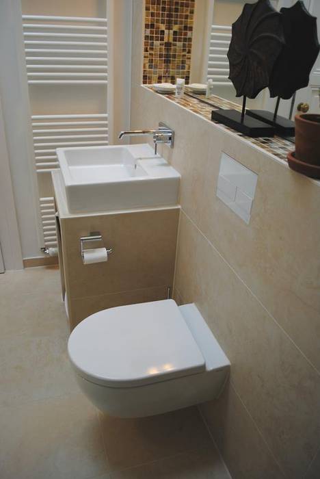 Gastebad Mit Stil Trotz Heizungsanlage Und Katzenklo Moderne