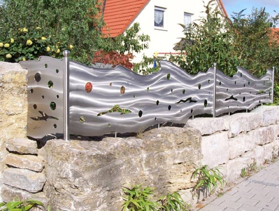 Stainless Steel Boarder Edelstahl Atelier Crouse: Modern garden Accessories & decoration