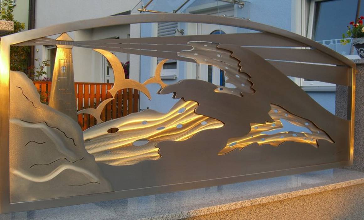 Artistic Stainless Steel Edelstahl Atelier Crouse: Vườn phong cách hiện đại