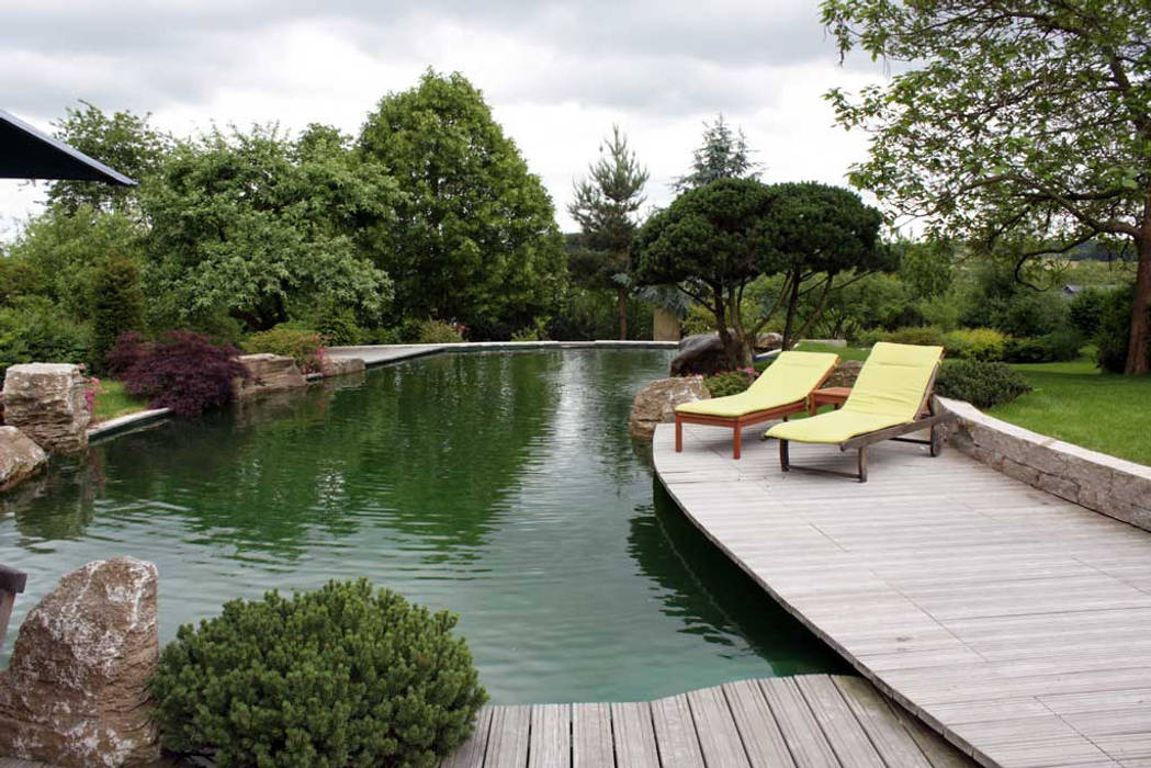 Schwimmteich in Luxemburg, Kirchner Garten & Teich GmbH Kirchner Garten & Teich GmbH บ่อน้ำในสวน