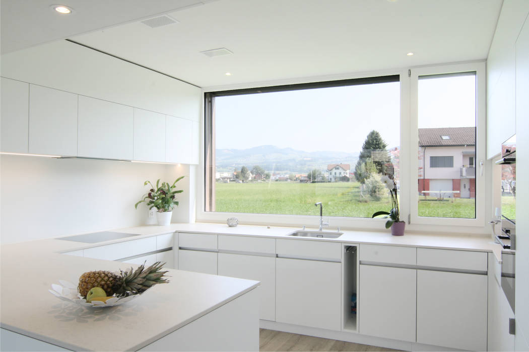 Einfamilienhaus Benken, Fäh Architektur Fäh Architektur Cocinas de estilo moderno