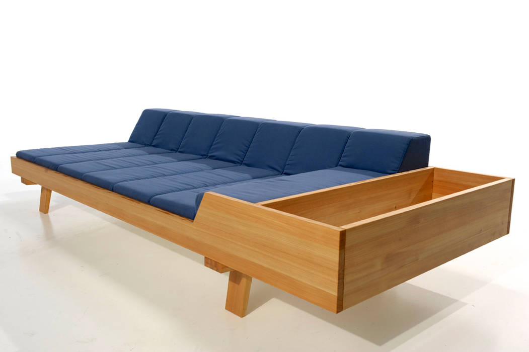 RD 08 Liegesofa, ​Rohstoff Design ​Rohstoff Design 客廳室 沙發與扶手椅