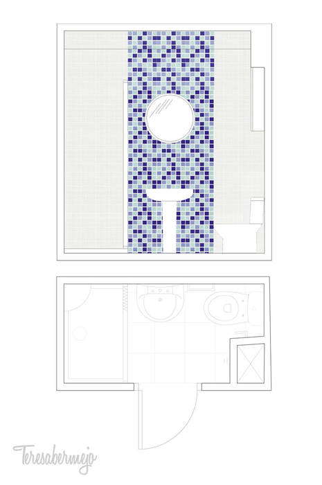El baño de Elena, Diseñadora de Interiores, Decoradora y Home Stager Diseñadora de Interiores, Decoradora y Home Stager Baños de estilo moderno