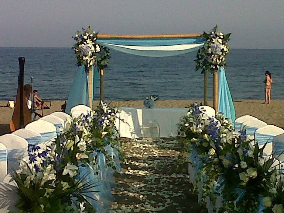 bodas en la Playa. decoracion, alfombra roja alfombra roja Casas de estilo mediterráneo Accesorios y decoración