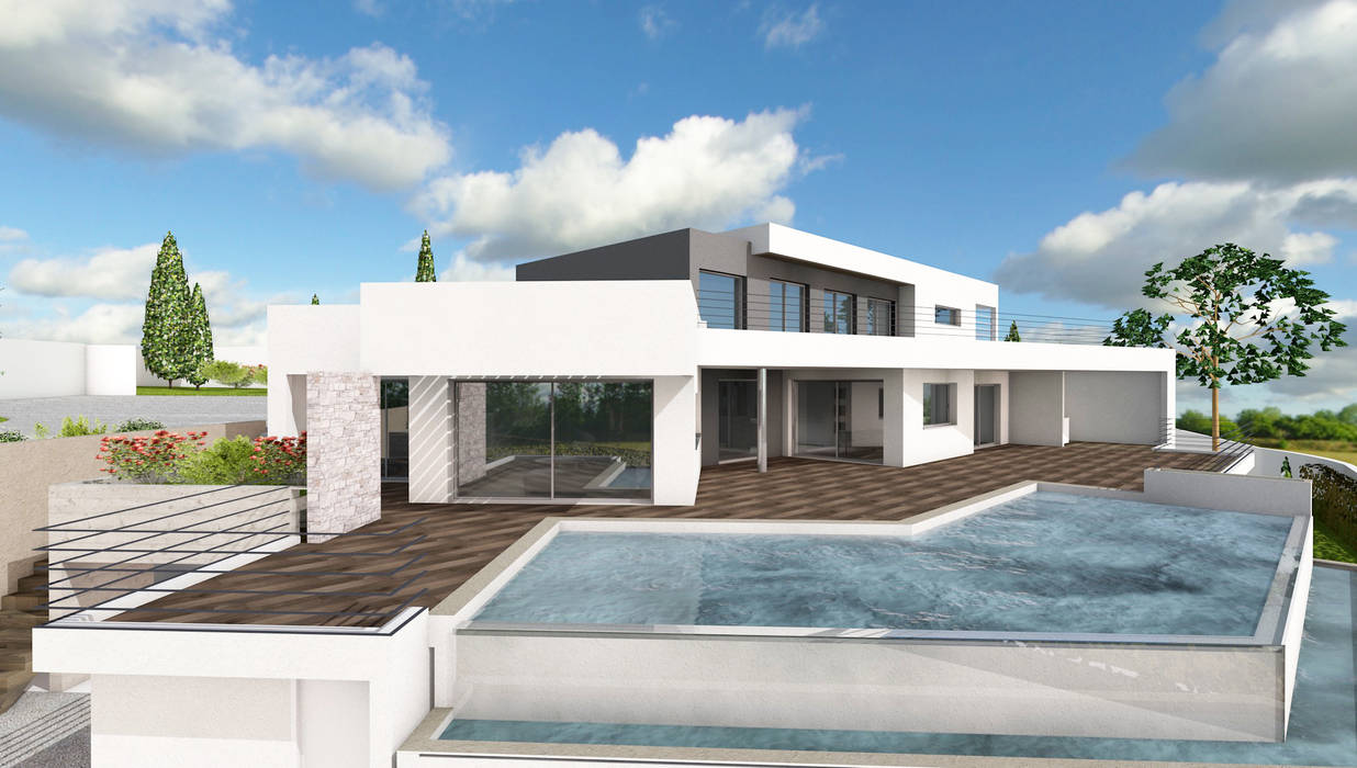 Villa Gaïa - En construction, MAAD Architectes MAAD Architectes モダンな 家