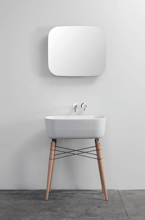 Ray Waschtisch, Pragmatic Design® by studio michael hilgers Pragmatic Design® by studio michael hilgers Moderne Badezimmer Waschbecken