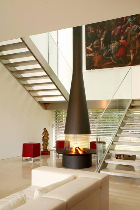 Filiofocus Vitre homify Modern living room Fireplaces & accessories