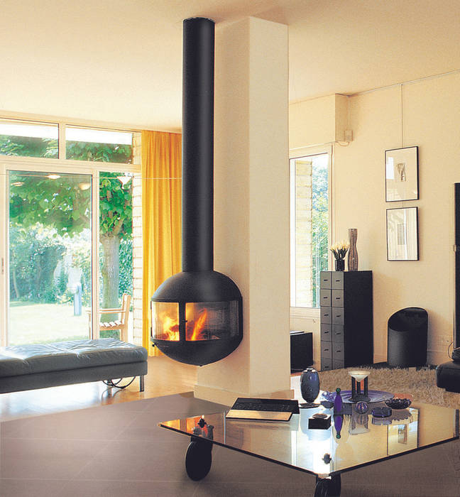 Edofocus 630 Fire homify Livings de estilo moderno Chimeneas y accesorios