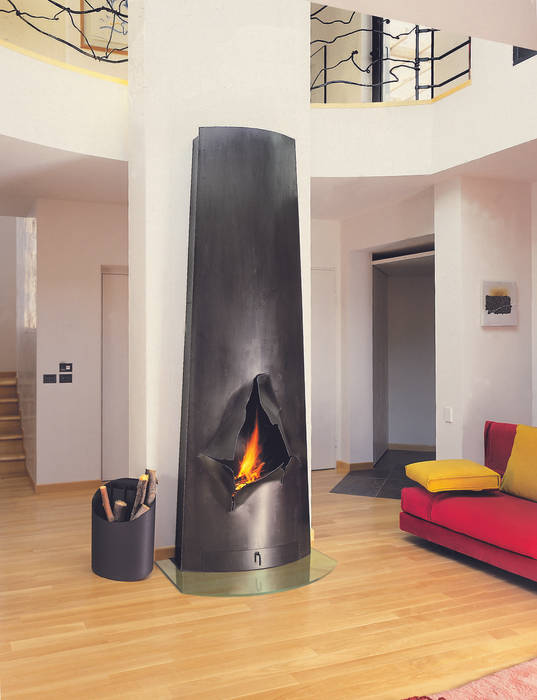 Magnifocus Elate homify Salones modernos Chimeneas y accesorios