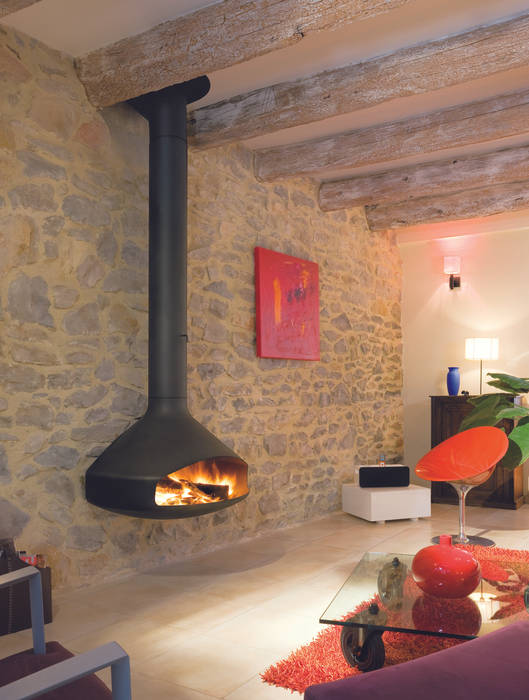 Paxfocus Fire homify Salon moderne Cheminées & accessoires