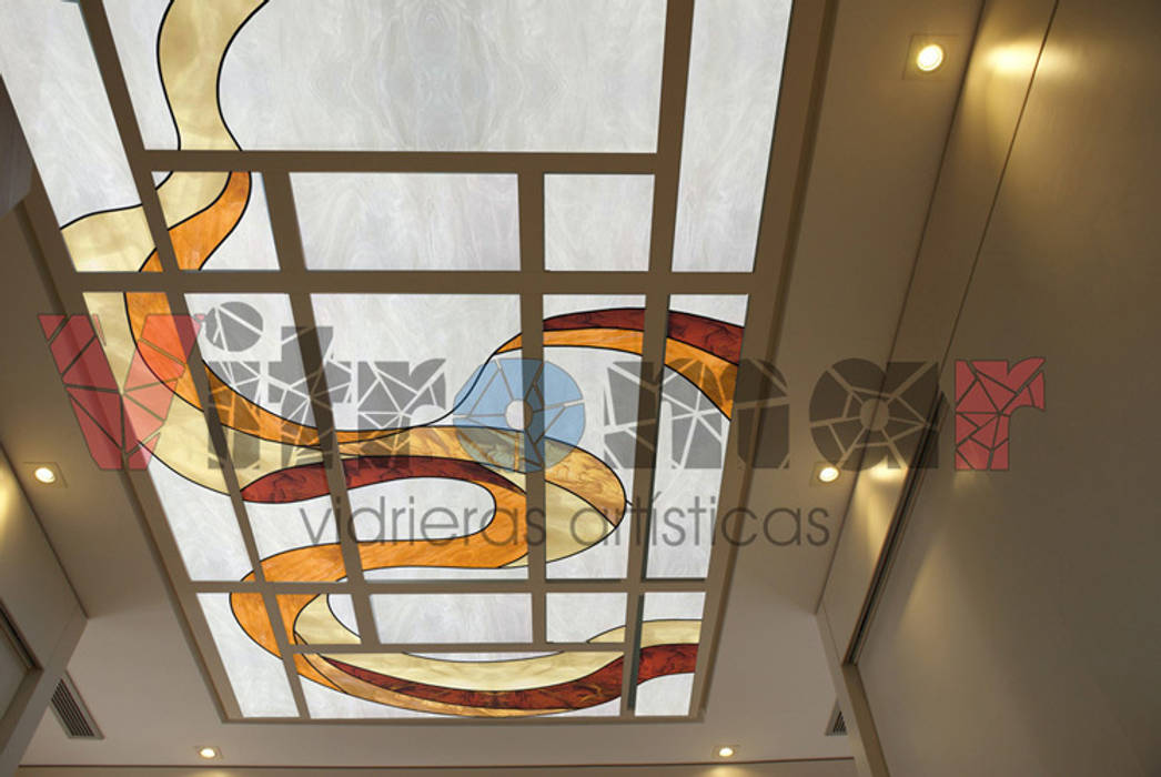 Techo vestidor con vidriera Vitromar Vidrieras Artísticas Puertas y ventanas modernas Ventanas