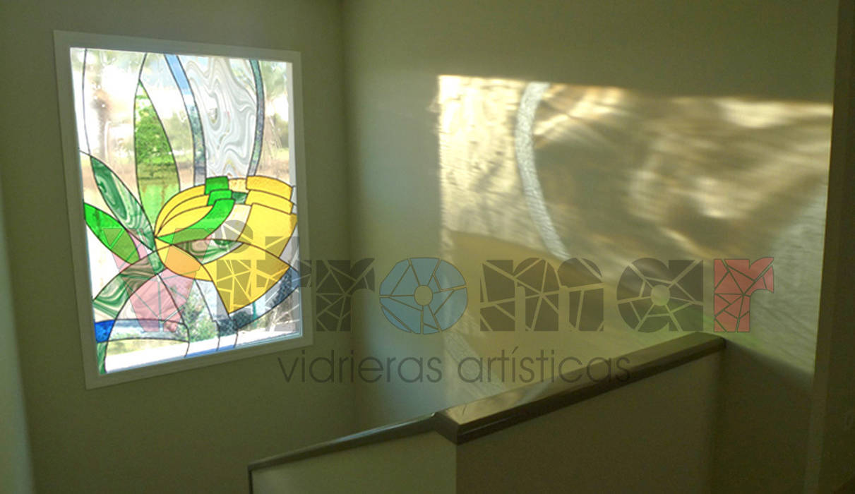 Ventanal abstracto Kupka Vitromar Vidrieras Artísticas Puertas y ventanas modernas Ventanas