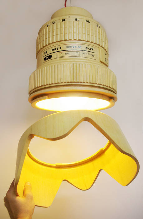 Lámpara DSLR Paparazzi Monoculo Design Studio Estudios y despachos de estilo ecléctico Iluminación