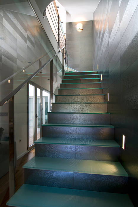 Dúplex, AZ Diseño AZ Diseño Corredores, halls e escadas modernos
