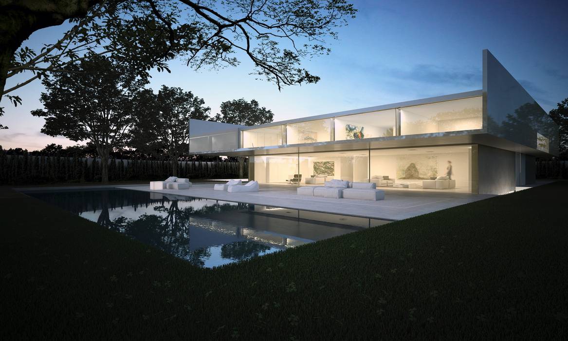 Casa de Aluminio. Fran Silvestre Arquitectos FRAN SILVESTRE ARQUITECTOS Casas de estilo minimalista