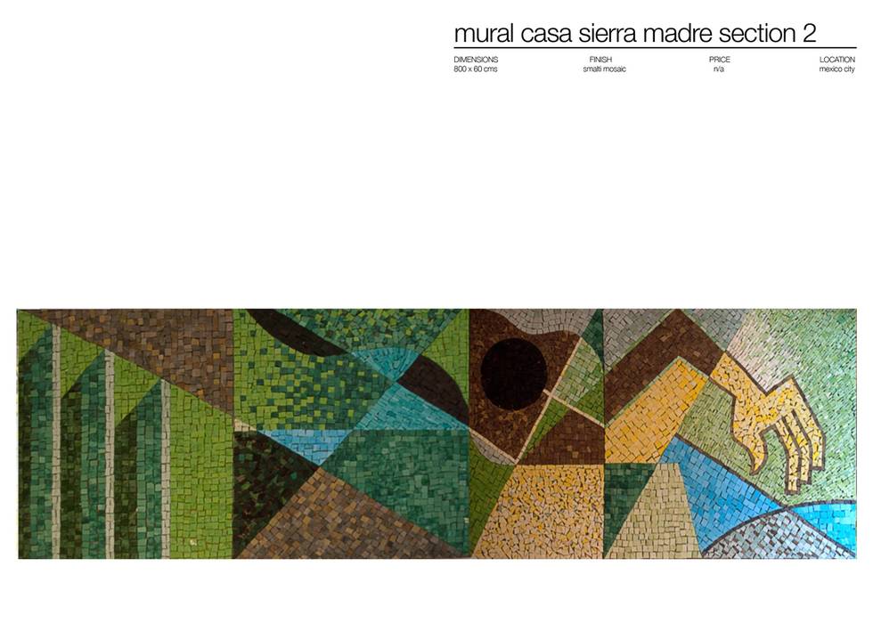 CASA SIERRA MADRE MEXICO , Martin Brown Mosaics Martin Brown Mosaics モダンな 壁&床 壁の装飾