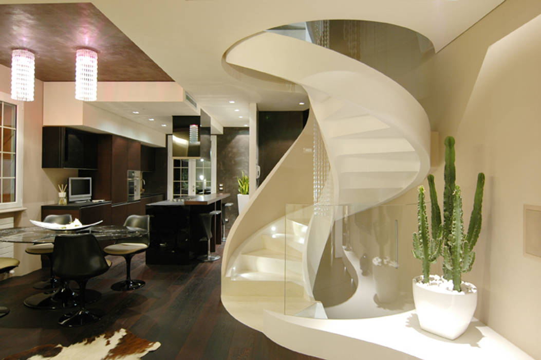 Casa AXL, Enrico Muscioni Architect Enrico Muscioni Architect Pasillos, vestíbulos y escaleras modernos
