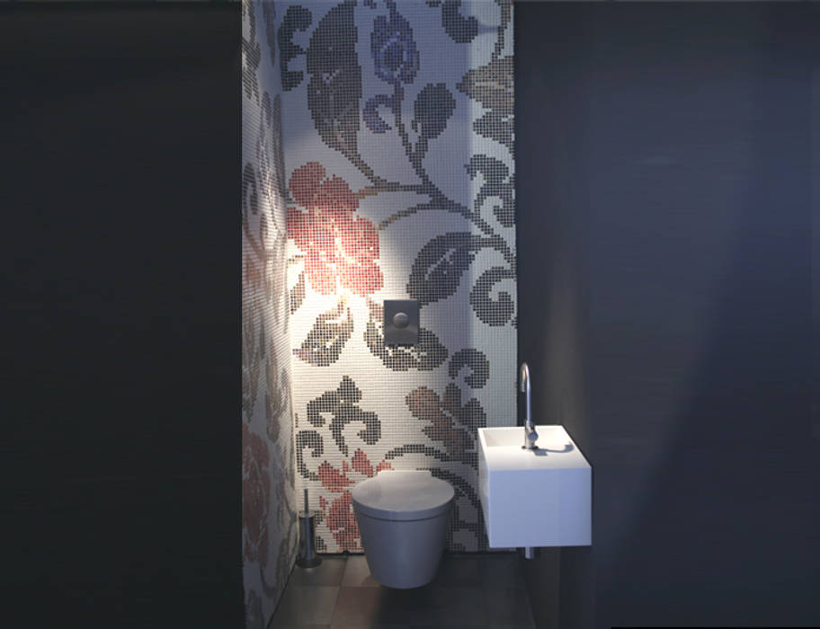 Marike Pulse fontein toilet, Marike Marike Ванная комната в стиле модерн Раковины