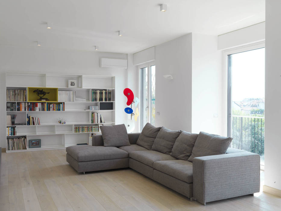 Recupero Sottotetto - Duplex 2, enzoferrara architetti enzoferrara architetti Modern living room