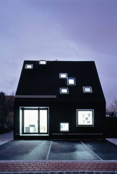 Ansicht Nacht Peter Haimerl . Architektur Häuser