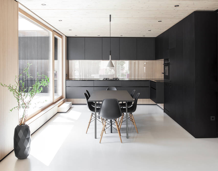 House B, FORMAT ELF ARCHITEKTEN FORMAT ELF ARCHITEKTEN Modern Kitchen