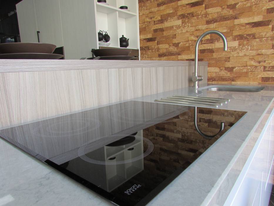 cristal visión , modern kitchen modern kitchen Kitchen