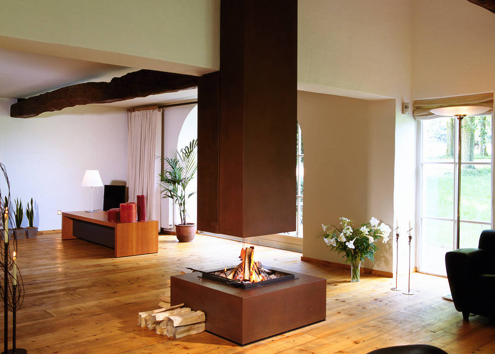 Cheminée de montagne - chalet, Bloch Design Bloch Design Living room Fireplaces & accessories
