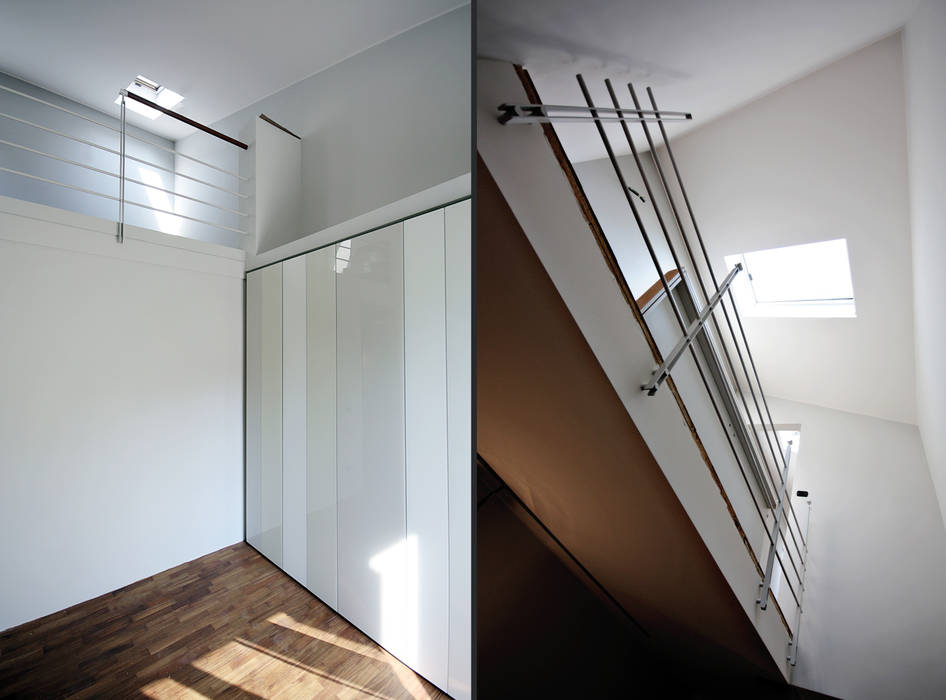 Private Flat APP_G_AL, Diego Bortolato Architetto Diego Bortolato Architetto Modern corridor, hallway & stairs