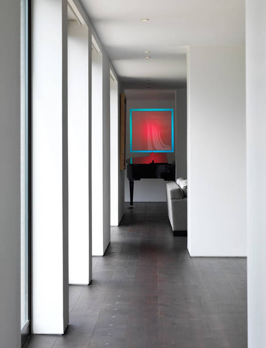 Totteridge, Gregory Phillips Architects Gregory Phillips Architects Modern corridor, hallway & stairs