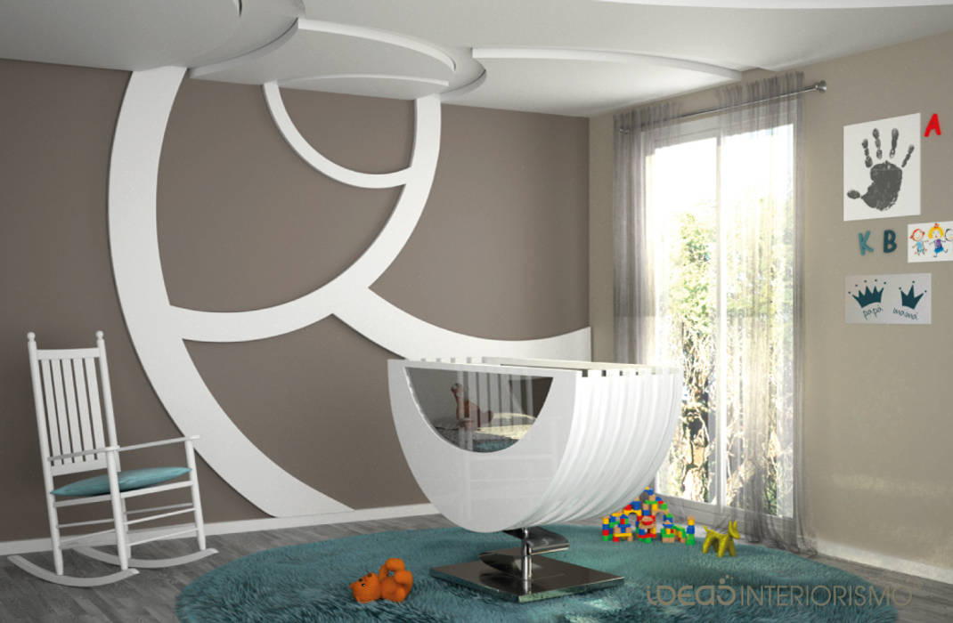 Mini cuna Moon, Ideas Interiorismo Exclusivo, SLU Ideas Interiorismo Exclusivo, SLU غرفة الاطفال Beds & cribs