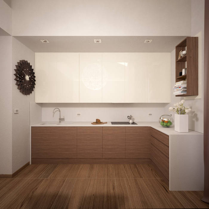 Modern Living + Kitchen, Giovanni Baschetti Architetto Giovanni Baschetti Architetto Oturma Odası