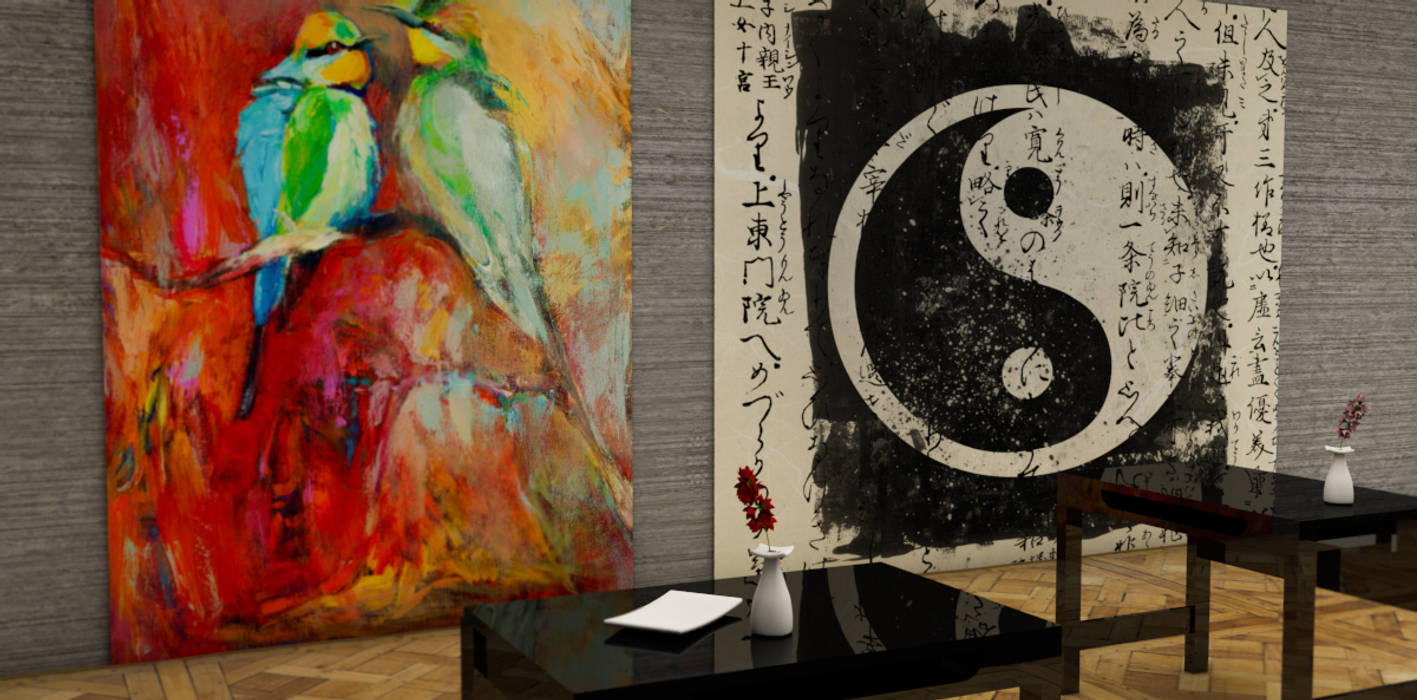 Tapisserie Peinture Japonnaise Locaux Commerciaux Magasins De
