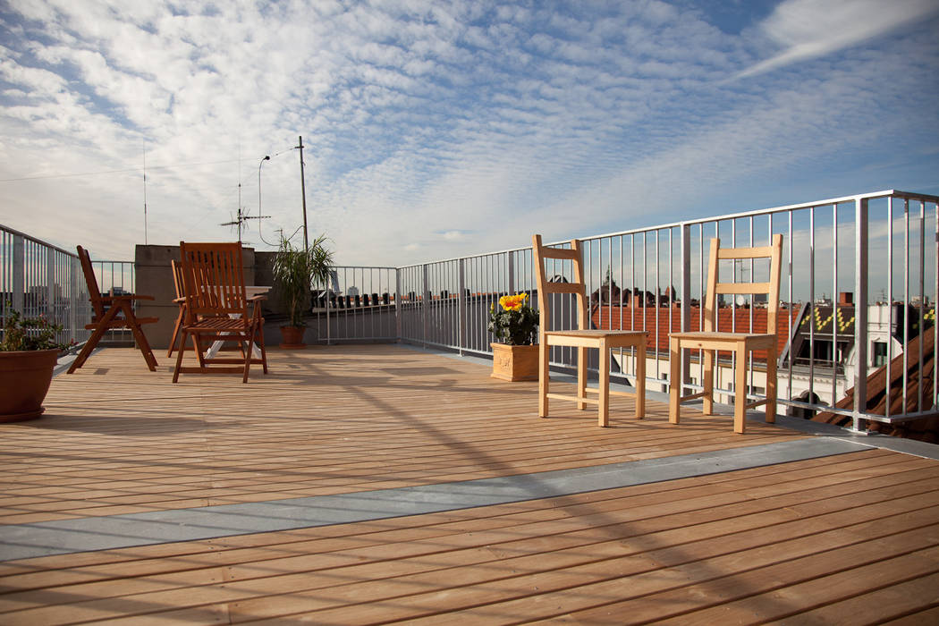 Teak Holzterrasse, BS - Holzdesign BS - Holzdesign Balcony, veranda & terrace