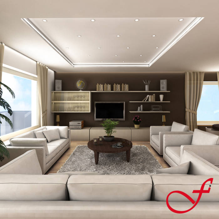 Residenza privata VK, Fenice Interiors Fenice Interiors Modern living room