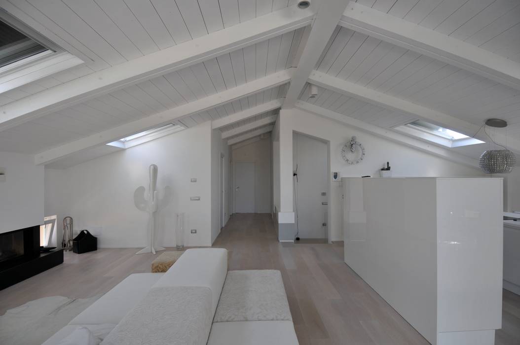 Interior design - White Loft - Treviso Italy, IMAGO DESIGN IMAGO DESIGN Salones minimalistas