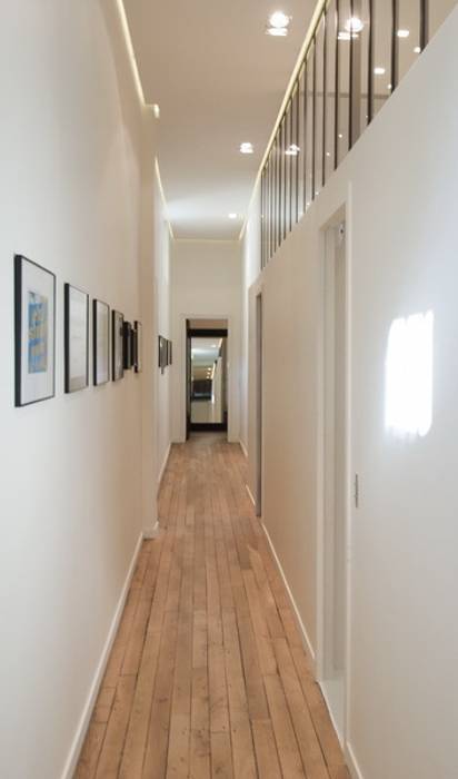 Appartement Luxembourg, FELD Architecture FELD Architecture Modern corridor, hallway & stairs