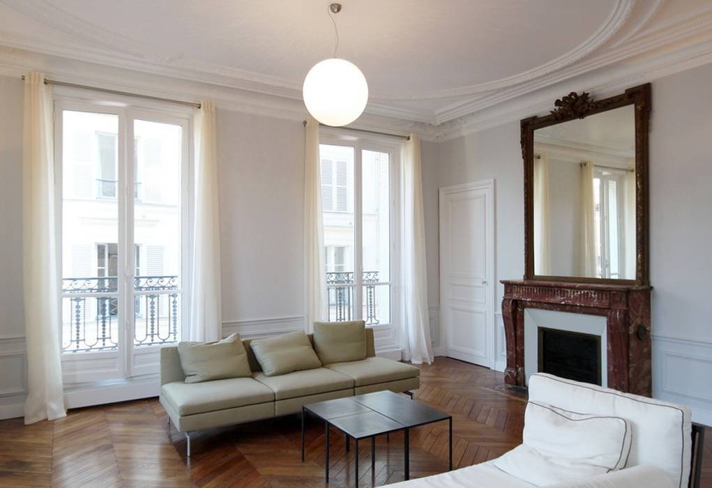 Appartement Saint Germain des Pres, FELD Architecture FELD Architecture Soggiorno moderno