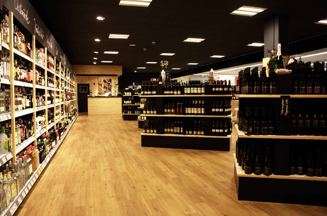 Weinshop und Verkostungen - REWE, hysenbergh GmbH | Raumkonzepte Duesseldorf hysenbergh GmbH | Raumkonzepte Duesseldorf Commercial spaces Commercial Spaces