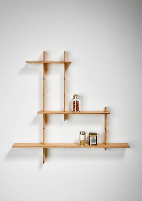 Colección PHI 60, Delica Delica Scandinavian style living room Shelves