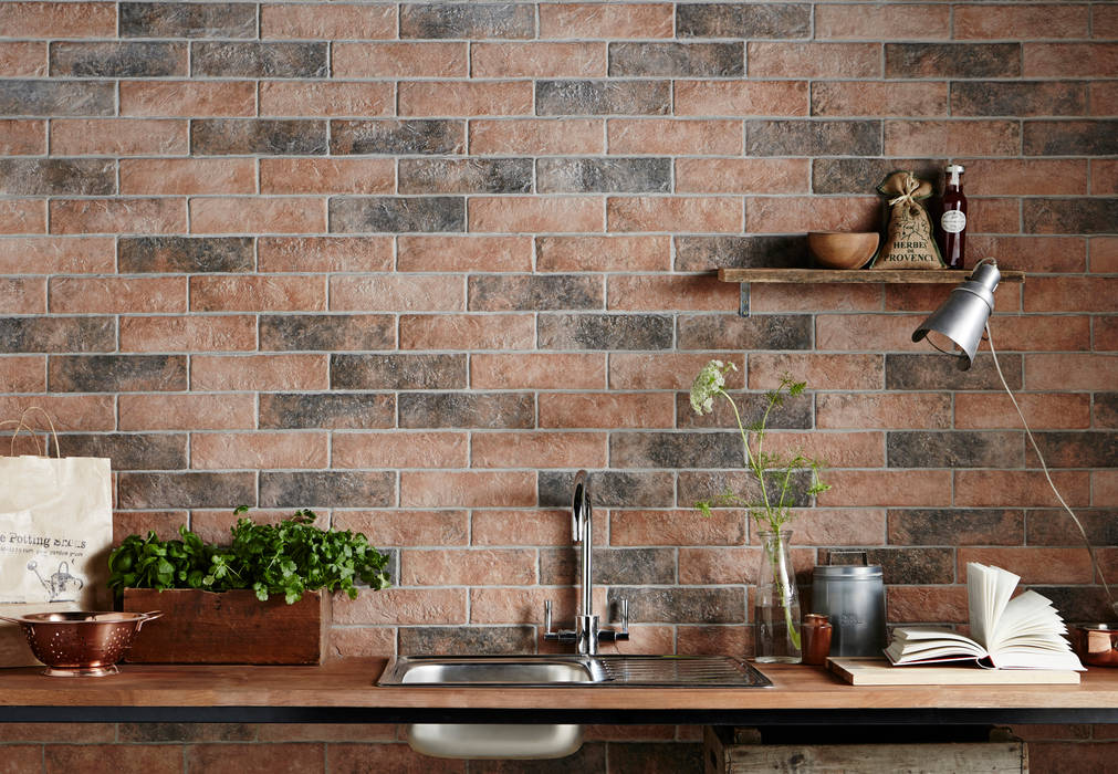 homify Rustic style walls & floors Tiles