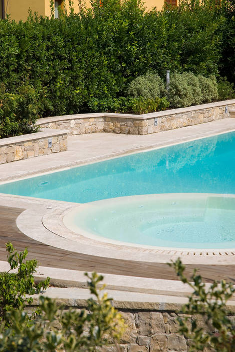 Giardino privato con piscina al lago, Studio Green Design Studio Green Design Giardino moderno