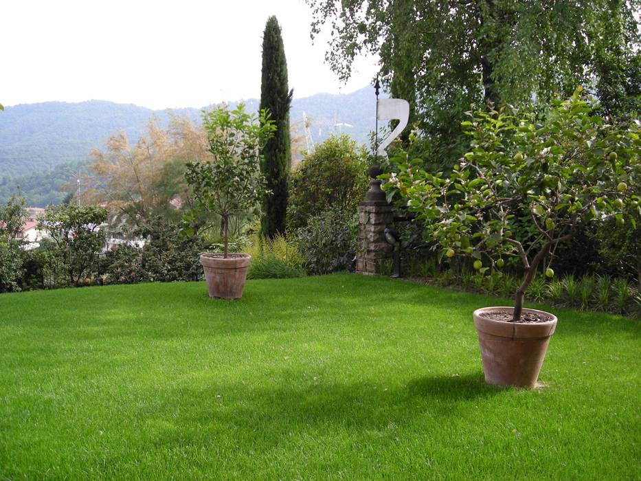 Nuovo giardino con piscina in collina , Studio Green Design Studio Green Design Modern Garden