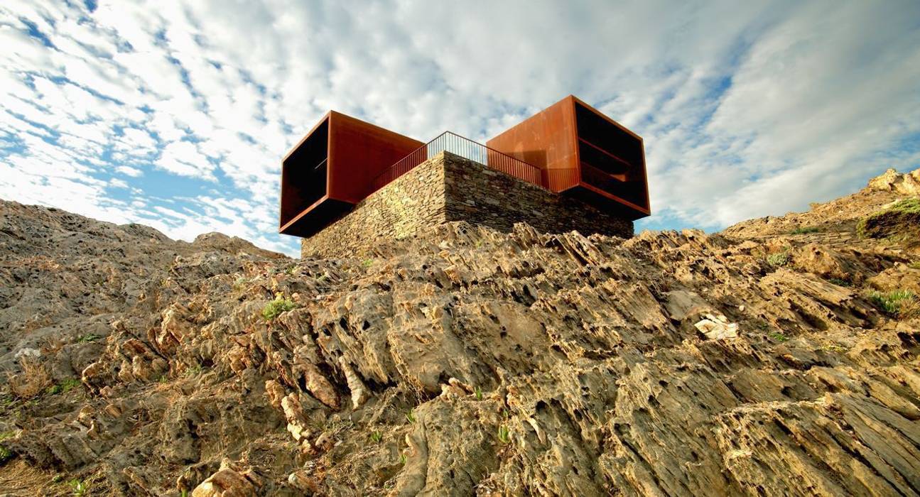 Mirador de los cubos EMF - landscape architecture Casas: Ideas, imágenes y decoración